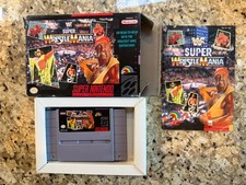 SNES WWF Super Wrestlemania (1992) CIB Complete WWE Super Nintendo See Photos