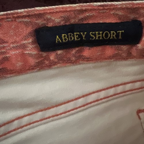 Lucky Brand Abbey Shorts Women’s Size 8 Pink Pattern Denim Cut Offs - Picture 10 of 12