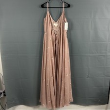 Jenny Yoo Dress 4 James V Neck Wrap Maxi Floral Bridesmaid Gown Spring Fairycore