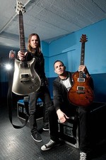 Eric Friedman Mark Tremonti rock band Tremonti at a portrait shoot- Old Photo 5