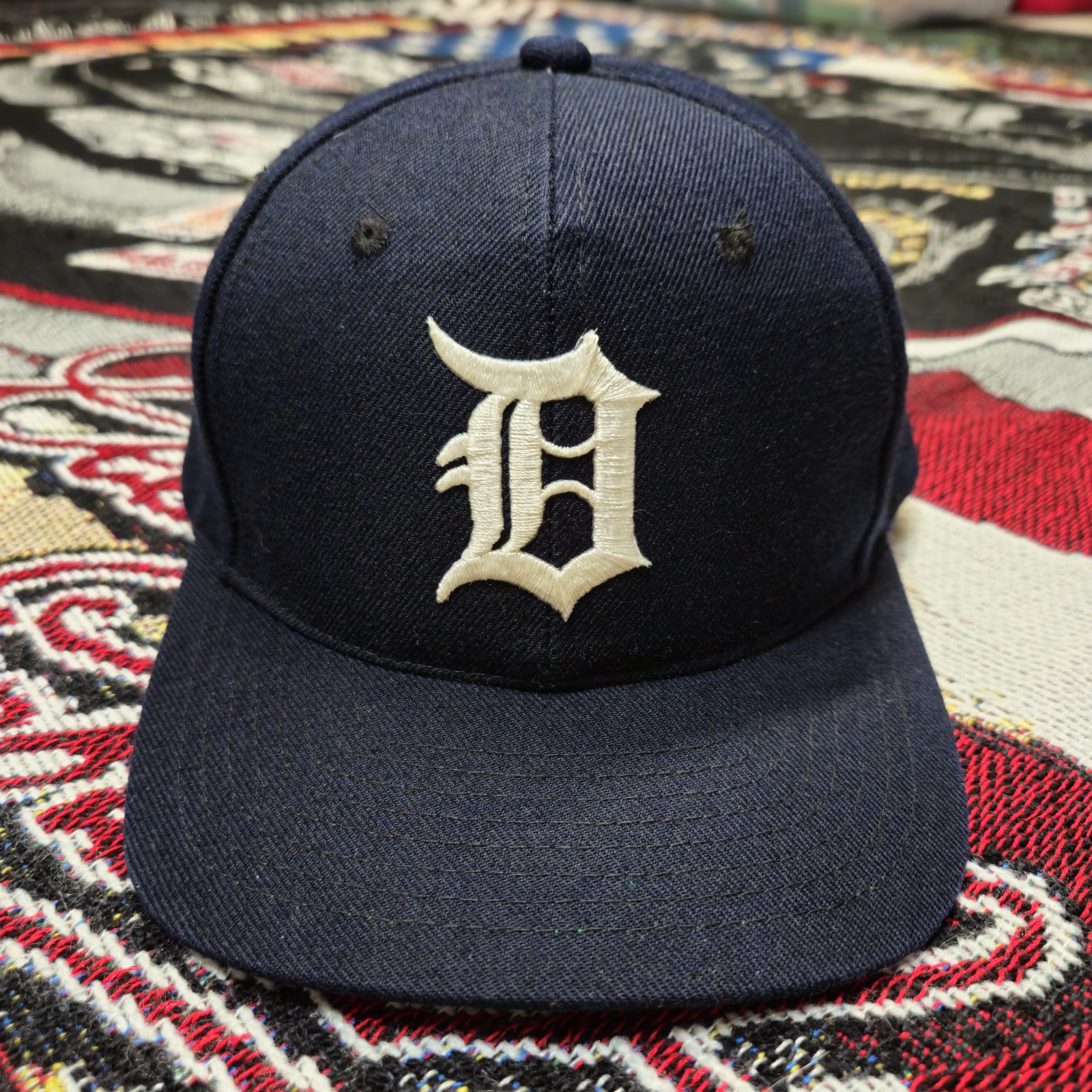 Vintage Detroit Tigers Old English D Wool Blend Snapback Hat by Youngan