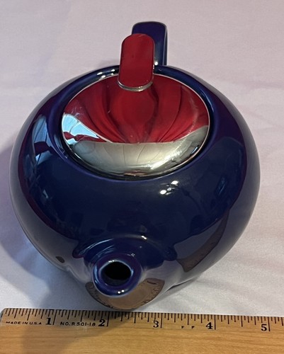 Certified International Colbalt Blue Teapot - Picture 3 of 19
