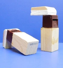 Cuckoo Clock Bellows Set of 2 NEW 3 1/8" Height 2 1/2" Tubes Back Opening