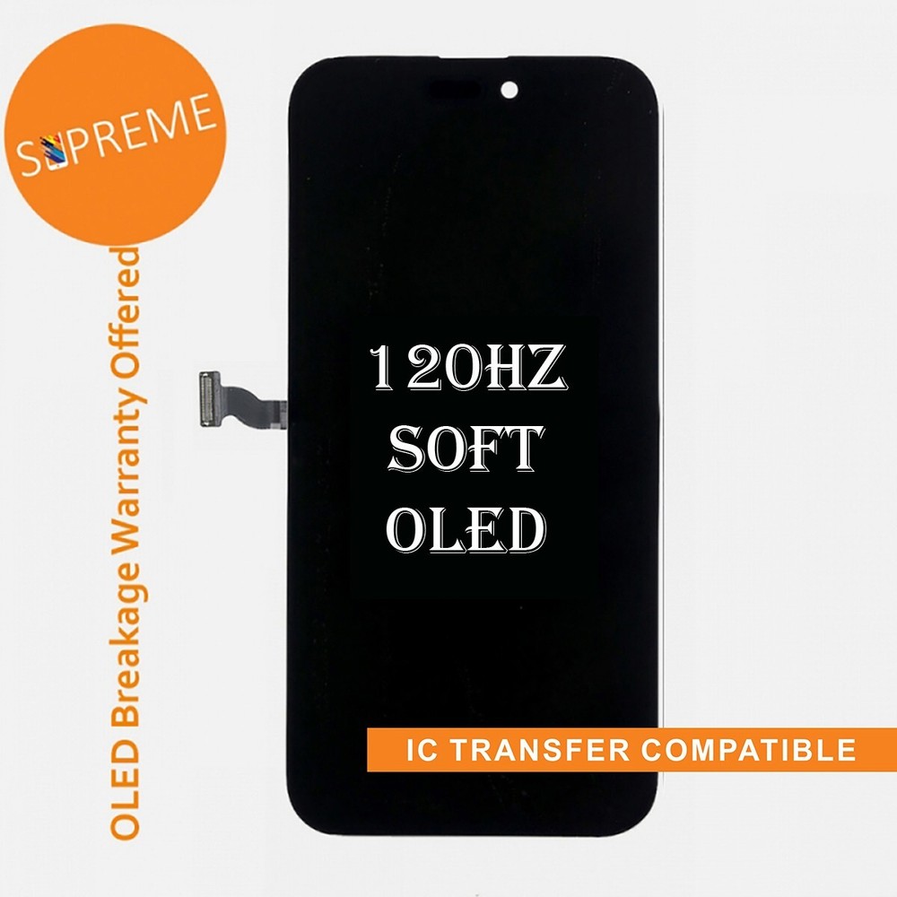 For iPhone 14 Pro Max Soft OLED Display LCD Touch Digitizer Screen 120Hz Replace