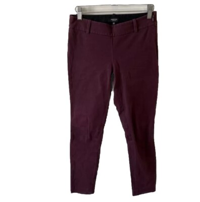 Aritzia Babaton Elliot Pant Bi-Stretch Cigarette Ankle Pant Maroon Size 0