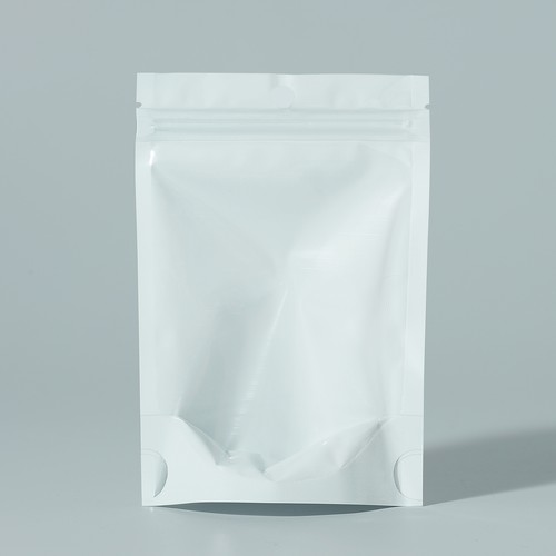 Bolsas de pie resellables ventana transparente lámina de Mylar blanca 50/100/500 bolsa con cremallera - Imagen 2 de 3