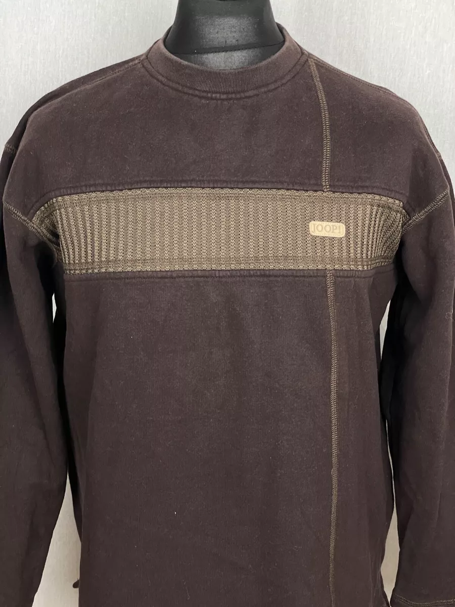 JOOP Men s Size S Brown Jumper Crew Neck Sweatshirt Pullover Made In Italy