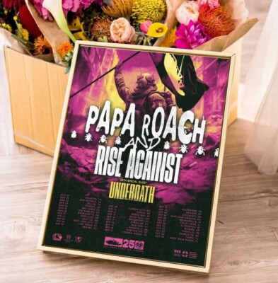 Papa Roach Rise Of The Roach USA Tour 2025 poster