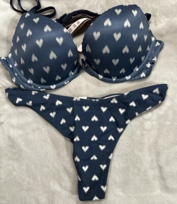 Victoria's Secret Body By Victoria 36DD  Smooth Push-up  Bra W/ Medium Thong