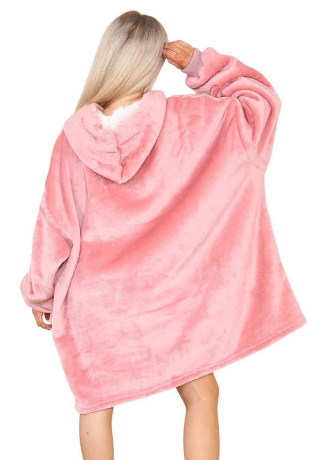 Hoodie Blanket Oversized Big Hooded Ultra Plush Sherpa Giant Sweatshirt Blanket eBay