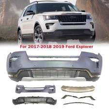 For 2017 2018 Ford Explorer Front Bumper Cover Kit Assembly with Park Sensors