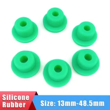 13mm-48.5mm Green Silicone Rubber Hole Plugs Blanking End Cap Stopper Seal Bung