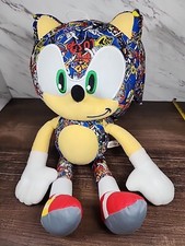 Sonic the Hedgehog LARGE 18" Sticker Bomb Plush Stuffed Authentic SEGA Toy 2019