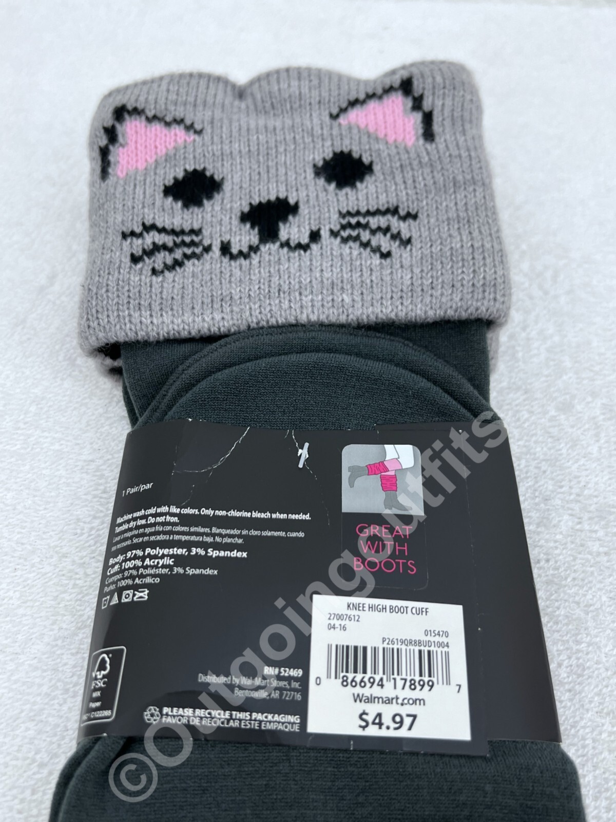 SAOLA NUOVO No Boundaries 1 paio di calzini e stivali solitari al ginocchio da donna taglia 4 10