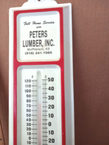 vintage adv. Theromometer 13 1/4 by 3 3/4 very nice shape - Picture 3 of 6