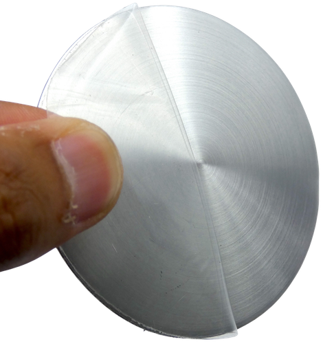 4x Silver Wheel Center Hub Cap Sticker Decal 2.55" / 65mm DOME SHAPE Auto Car - Picture 5 of 12