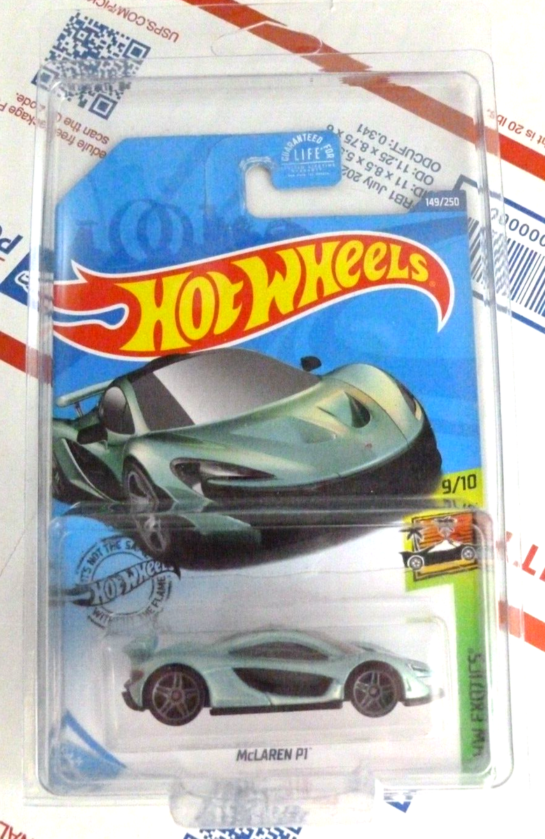 Factory ERROR Hot Wheels McLaren P1 Car Teal Missing Interior RARE