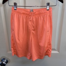 Athletic Works Boys Coral Orange Shorts Large 10/12 Dri Works