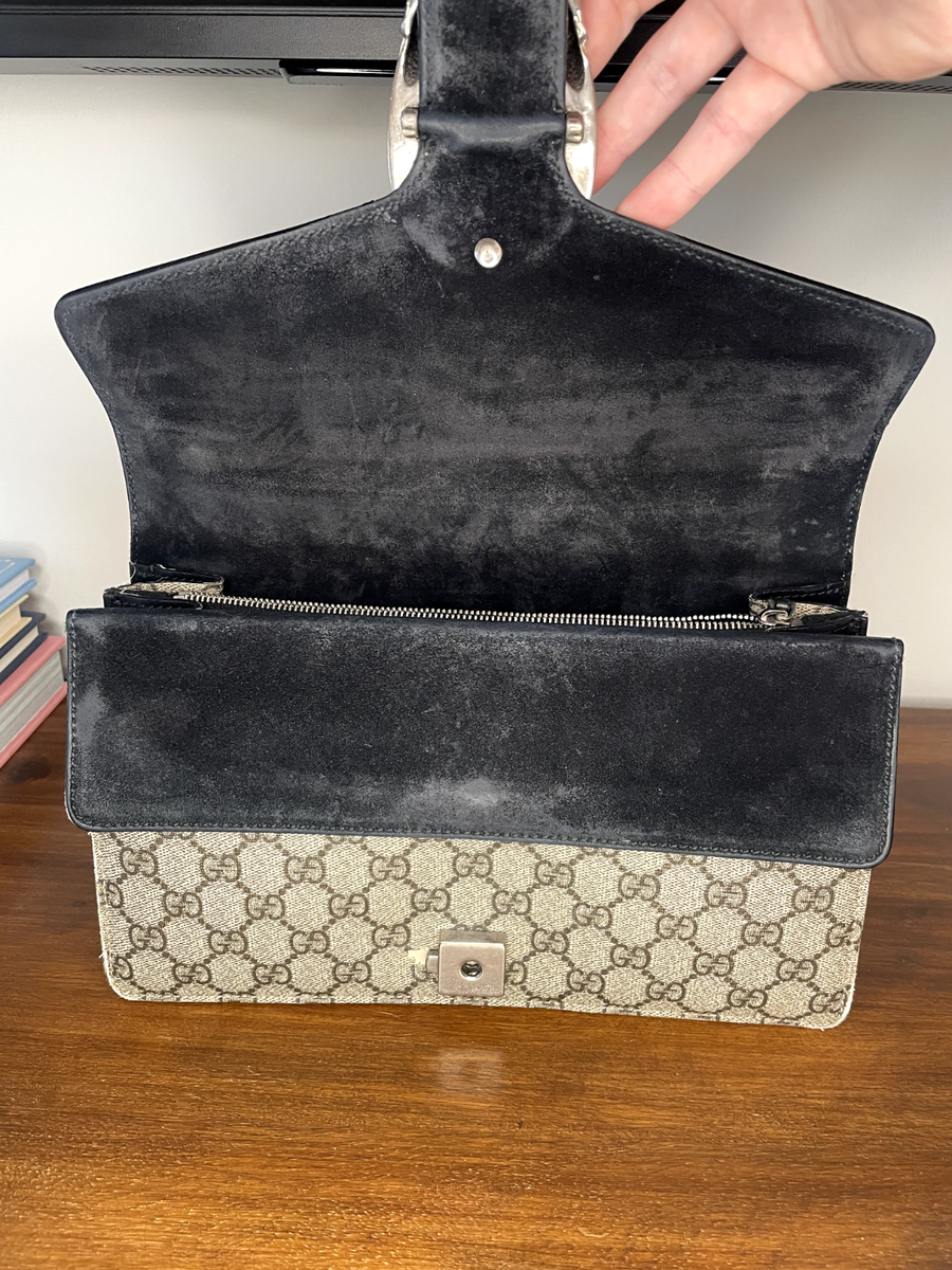 Gucci GG Supreme Dionysus Small Shoulder Bag with Chain Strap | eBay
