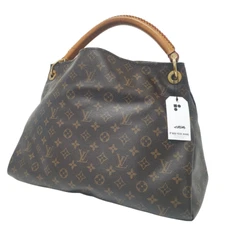 Auth Louis Vuitton Artsy MM Monogram M40249 Daily Without Keyring Strap CLA324