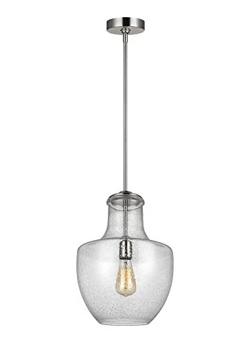 Sea Gull Lighting P1461SN Baylor One Light Pendant, Satin Nickel - Picture 4 of 4