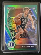 2021 Panini Draft Picks Green Prizm Matthew Hurt RC