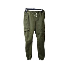 Levi's Green Cargo Jogger Pants Boys Large Cotton Elastane