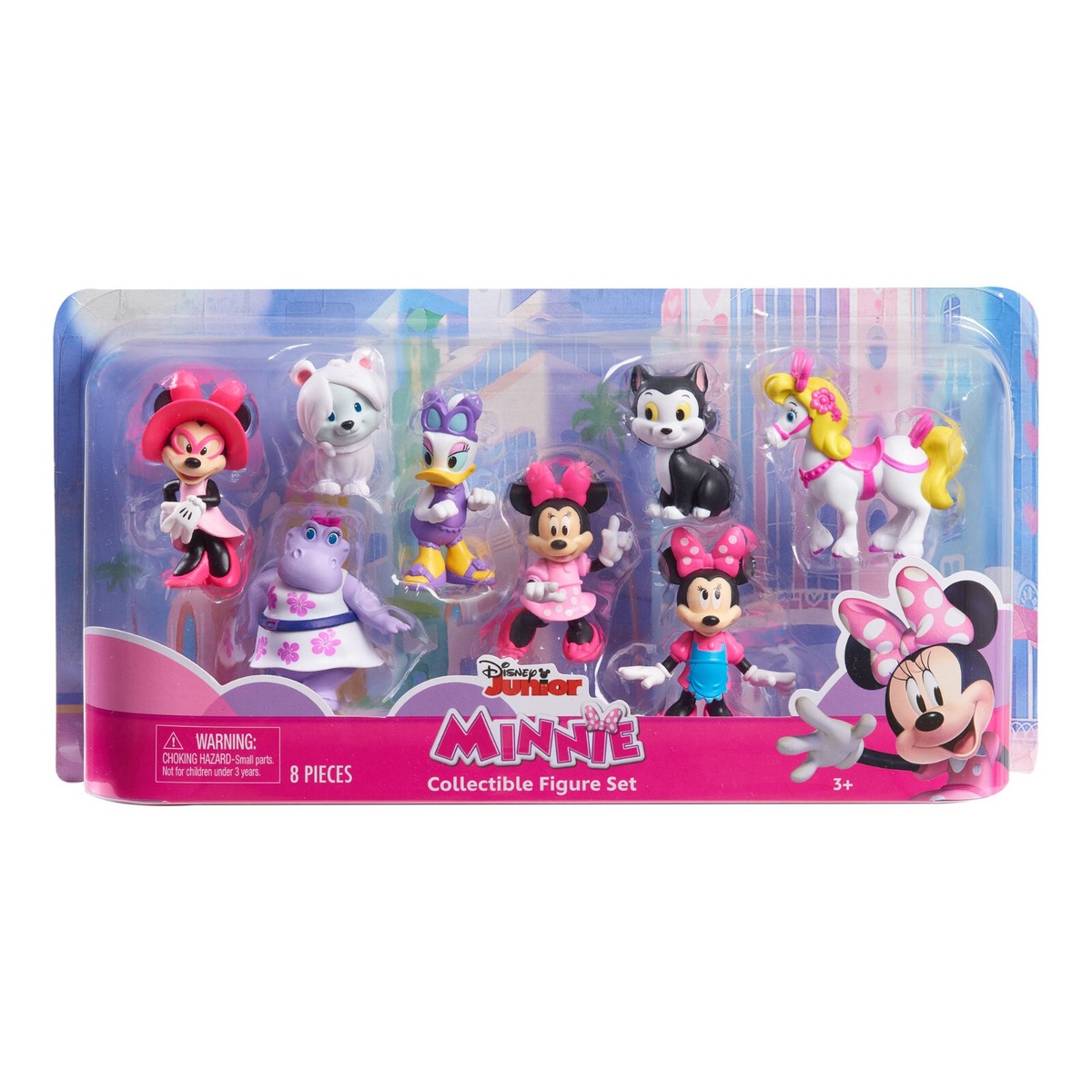 8 pc Disney MINNIE MOUSE + Figures Collectible Figurine Set Cake