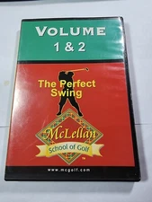 Mclellan School Of Golf The Perfect Swing Volume 1 & 2 DVD Vintage 1997  VG+ D3