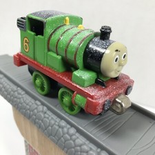 Percy Snow Flocked - Thomas  Friends Take Along Diecast - 2002 Learning Curve