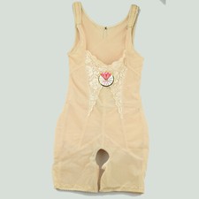 Rubii Full Body Shaper Waist Cincher Tummy Control Shapewear Beige Size M 2107