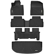 OEDRO Floor Mats for 2020-2025 Hyundai Palisade 3 Rows & Cargo Liner All Weather