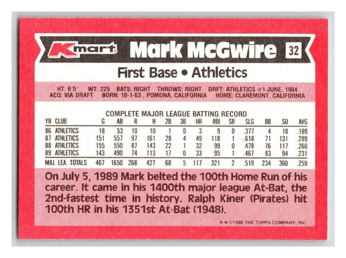 1990 Topps K-Mart Glossy - Pick One - Fill Your Set (KCR) - Picture 21 of 21