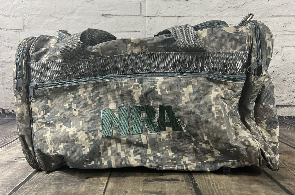 NRA National Rifle Association Digital Camo Duffel Gym Tote &ldquo;Bug 