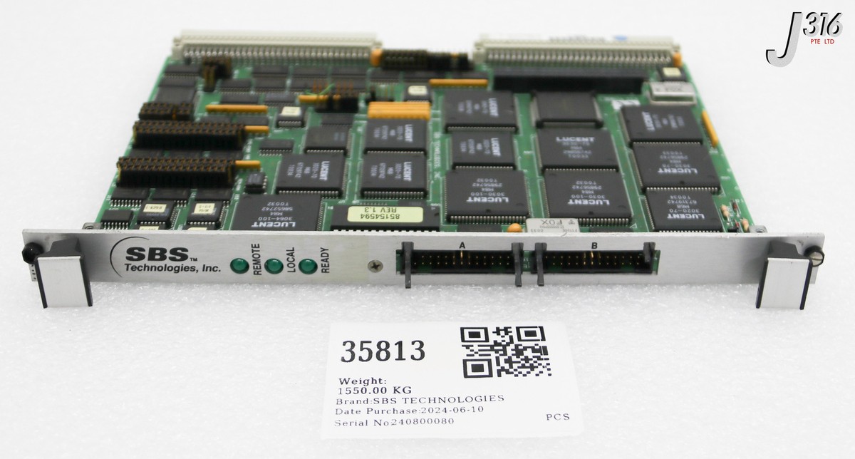 35813 SBS TECHNOLOGIES PCB, VMEBUS ADAPTER BOARD, 85154554