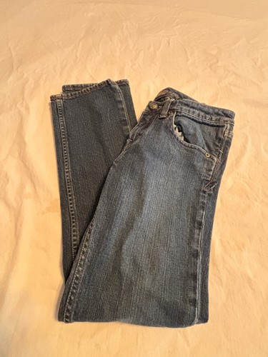 House Of Dereon Jeans Blue Denim Flared Embroidered Low Rise Womens 28 / 6 - Picture 3 of 8