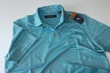 Tommy Bahama Polo Shirt On Par Shipwreck Blue Marlin Logo T215232 New Medium M