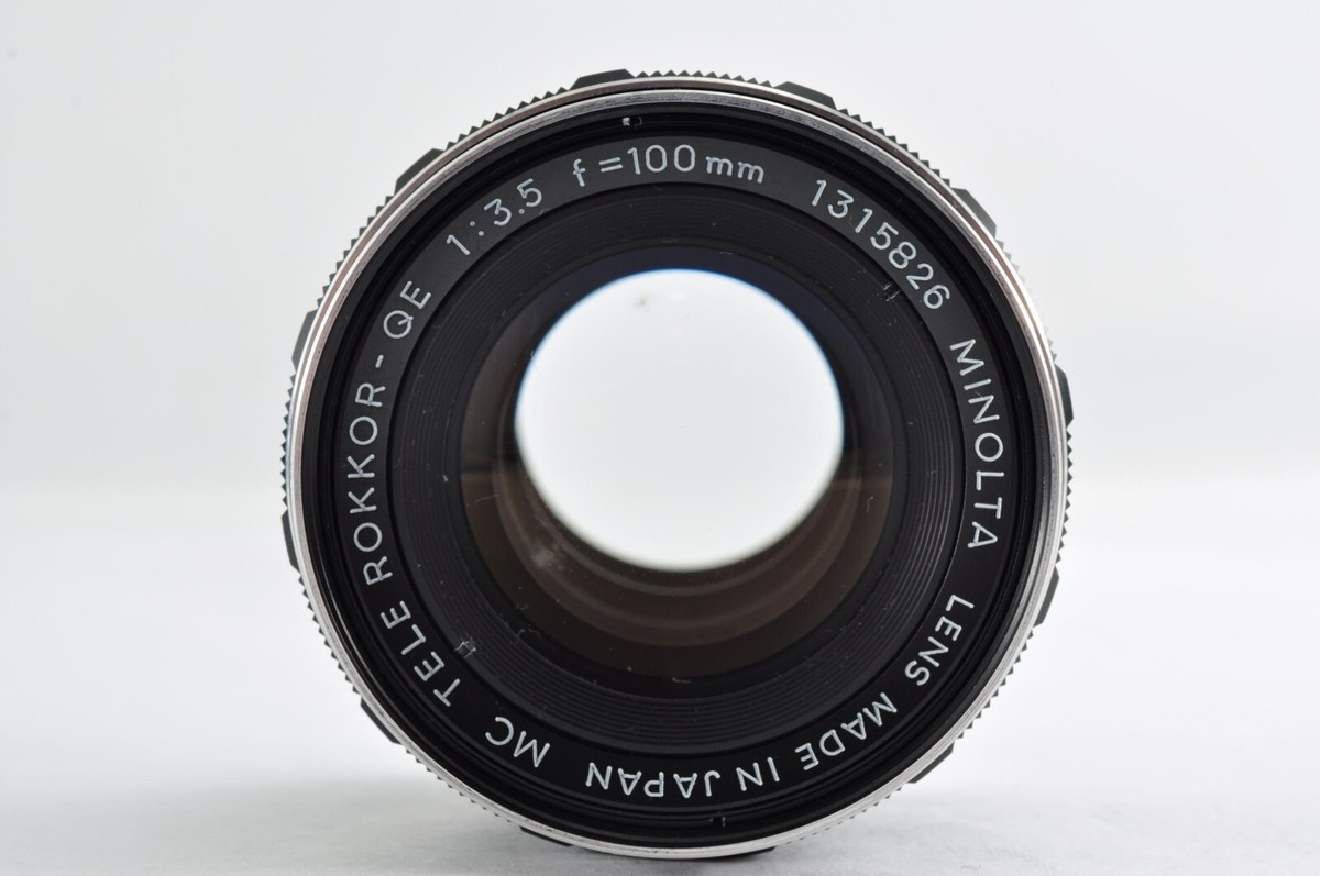 KONICA MINOLTA - MINOLTA ミノルタ AUTO TELE ROKKOR-QE 100mm F/3.5 単焦点レンズ 60年前のミノルタの小型中望遠レンズ AUTO TELE ROKKOR-QE 100mm