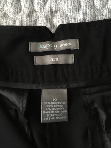 Apt.9 Women’s 10 Stretch Ava Bermuda Chino Shorts Black - Picture 4 of 9
