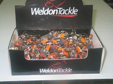 Caja de exhibición de mostrador de 100 clips de liberación de placa cepilladora aparejos Weldon NUEVO EN CAJA