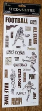 Paper Studio ~ Stick-A-bilities Football All Stars Game Touch Down MVP Stickers