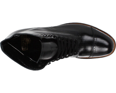 Stacy Adams, Black vintage-style boots with smooth polished leather. Size 9.5 s-l400.jpg main image 3
