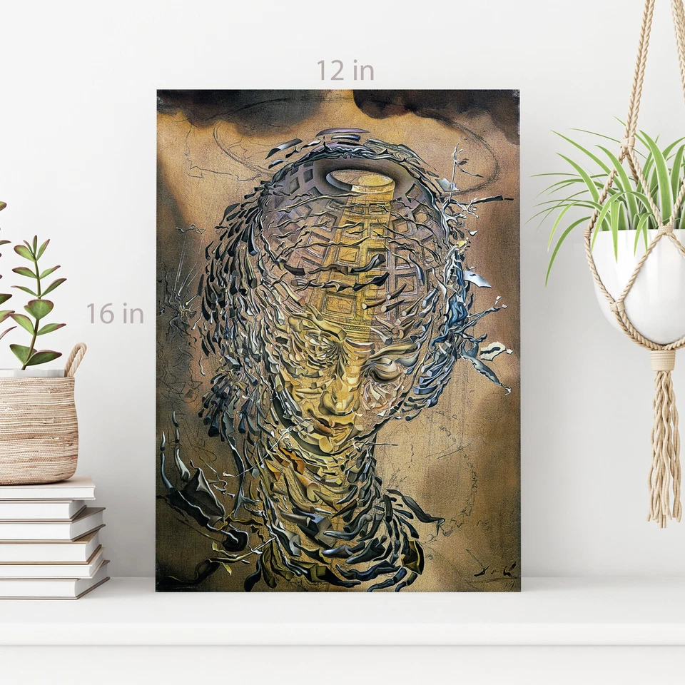 Impresión de cuadro de arte de pared en lienzo con cabeza rafaelesca Salvador Dalí - Foto 2 de 4