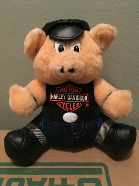 harley davidson pig stuffed animal