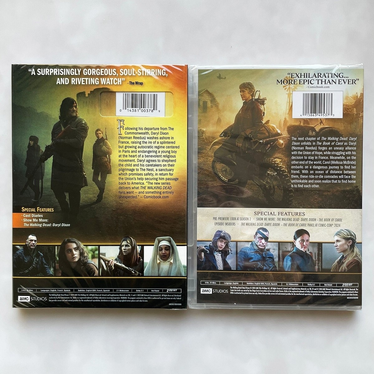 The Walking Dead: Daryl Dixon ：Season 1 & 2 (DVD, 4-Disc