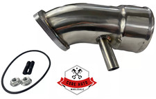 High Flow 3.5 Polished Turbo Intake Horn W Pcv Port For 17-19 6.6l L5p Duramax