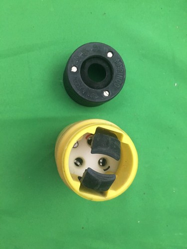 Marinco Male Plug Turn And Pull 50A, 125/250V Yellow - Picture 5 of 5