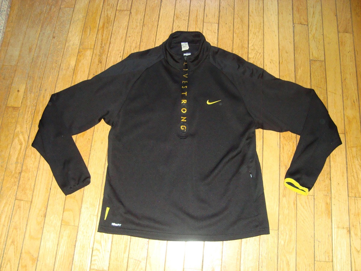 nike livestrong quarter zip