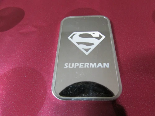 1 Oz .999 Silver Art Bar SUPERMAN New Comic Design Ingot Bullion USA no Suisse