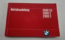 Operating Instructions / Manual BMW 2000 CS / C / C Automatic from 10/1968